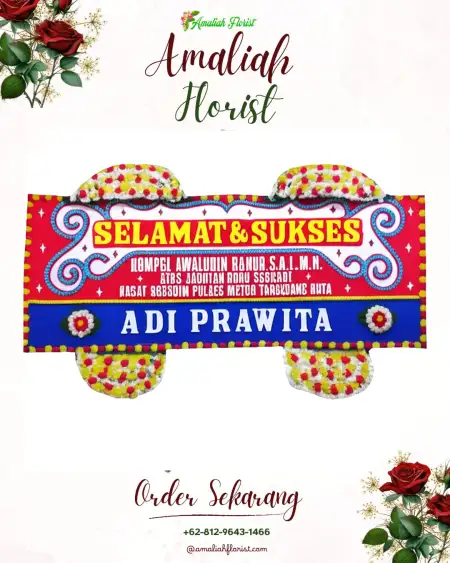 Papan Bunga Ucapan Selamat Krokeh